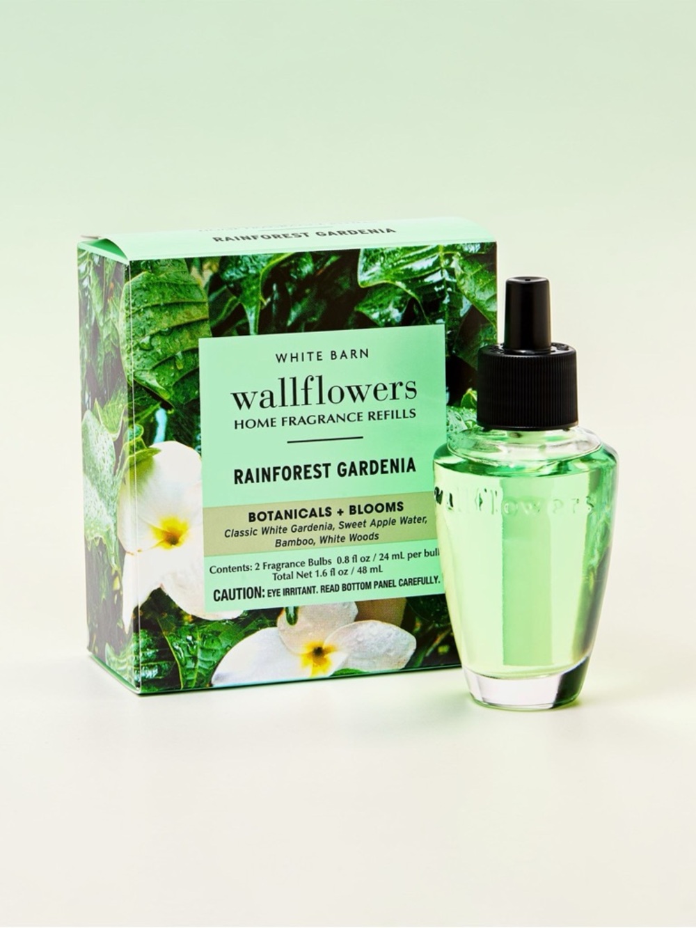 Bath & Body Works Rainforest Gardenia Wallflower 2 Pack Refills NWT